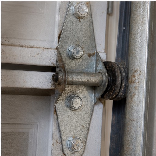 Garage door opener repair detail
