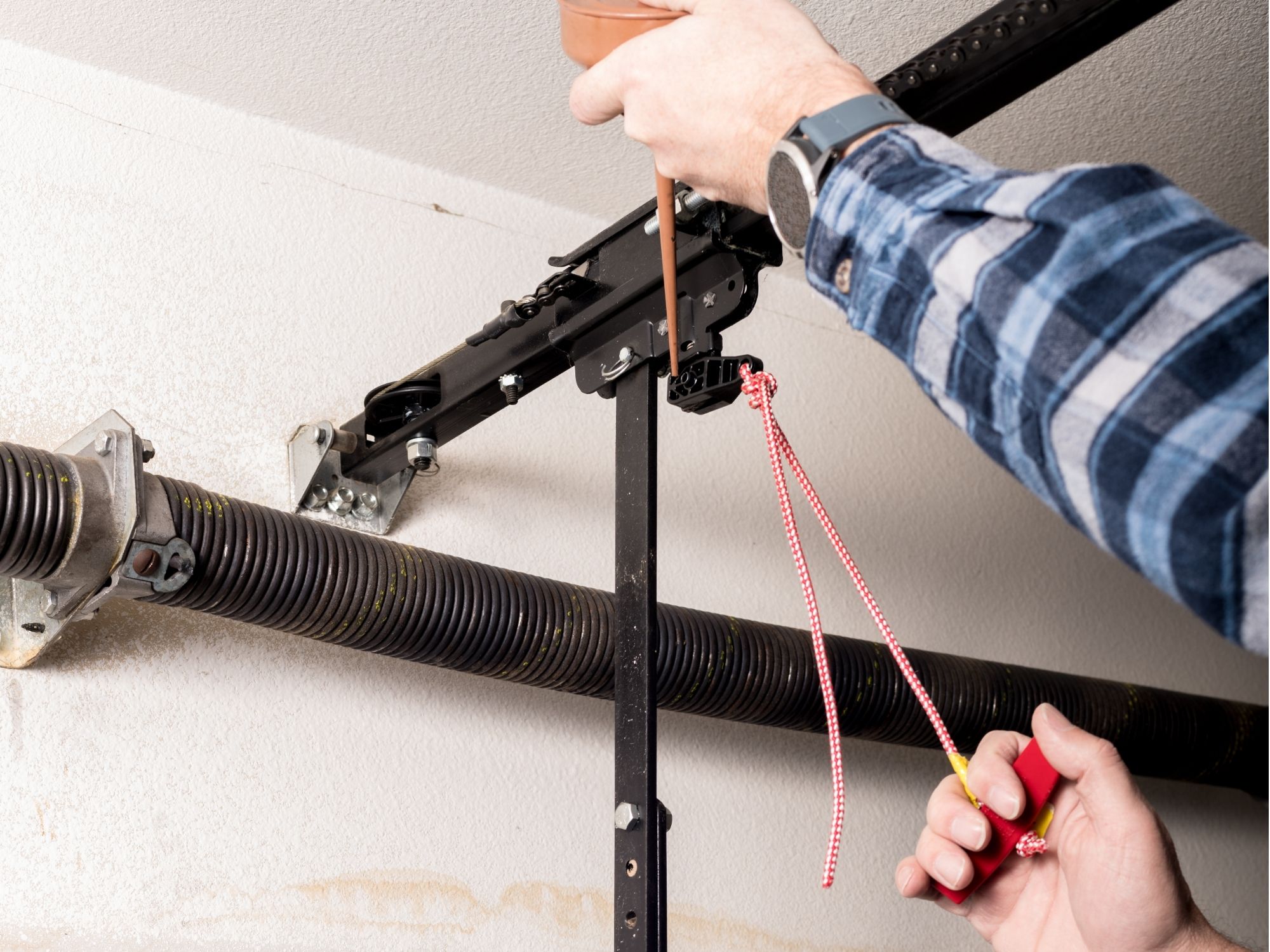 Garage door spring repair